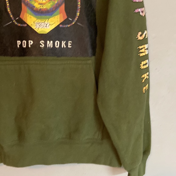 Pop Smoke Three Layer Cross sz M Hoodie - Picture 4 of 8